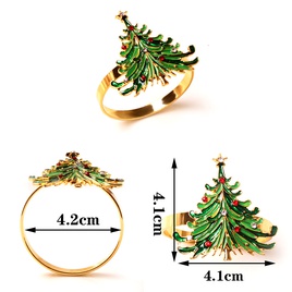 Christmas Casual Christmas Hat Letter Stainless Steel Napkin ring 1 Piecepicture38