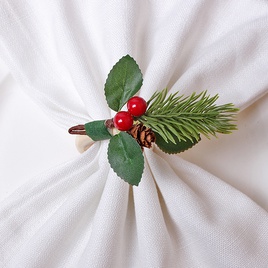 Christmas Pastoral Plant Wood Napkin ring 1 Piecepicture13