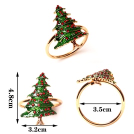 Christmas Casual Christmas Hat Letter Stainless Steel Napkin ring 1 Piecepicture40