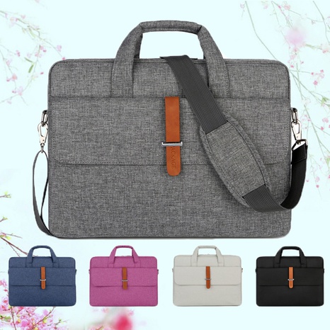 Men'S Basic Solid Color Cloth Waterproof Briefcases's discount tags