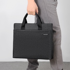 Men'S Business Solid Color Oxford Cloth Briefcases