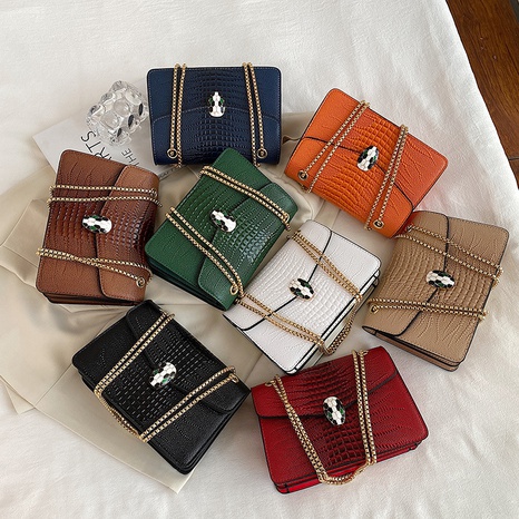 Women'S Small Pu Leather Solid Color Fashion Square Lock clasp Square Bag's discount tags