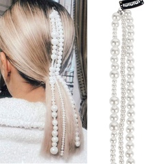 Fashion Geometric Artificial Pearl Beaded Hair Clip 1 Piece