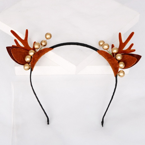 Fashion Antlers Plastic Cloth Metal Hair Band 1 Piece's discount tags
