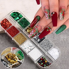 Weihnachten Einfacher Stil Einfarbig Paillette Nagel Accessoires 1 Stück