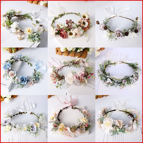 Pastoral Flower Cloth Handmade wreath 1 Piece's discount tags