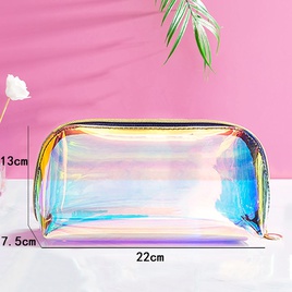 WomenS Medium Plastic Solid Color Fashion Square Zipper Cosmetic Bagpicture19