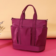 Frau Mode Einfarbig Oxford-Stoff Einkaufstasche