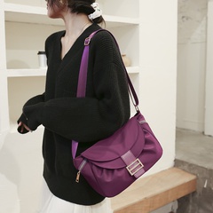 Women'S Medium All Seasons Oxford Cloth Solid Color Fashion Square Zipper Crossbody Bag