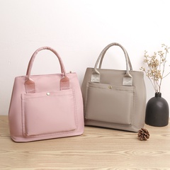 Women'S Fashion Solid Color Oxford Cloth Shopping bags