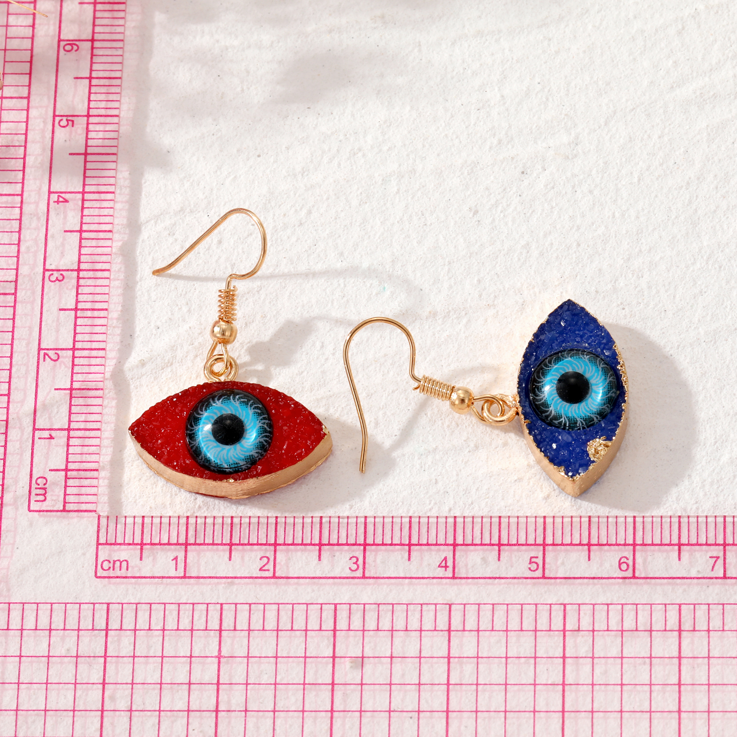 Fashion Eye Alloy Resin Plating WomenS Ear hook 1 Pairpicture8