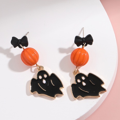 Fashion Pumpkin Ghost Arylic Enamel Women'S Drop Earrings 1 Pair's discount tags