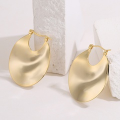 Fashion Irregular Geometric Copper Gold Plated Drop Earrings 1 Pair