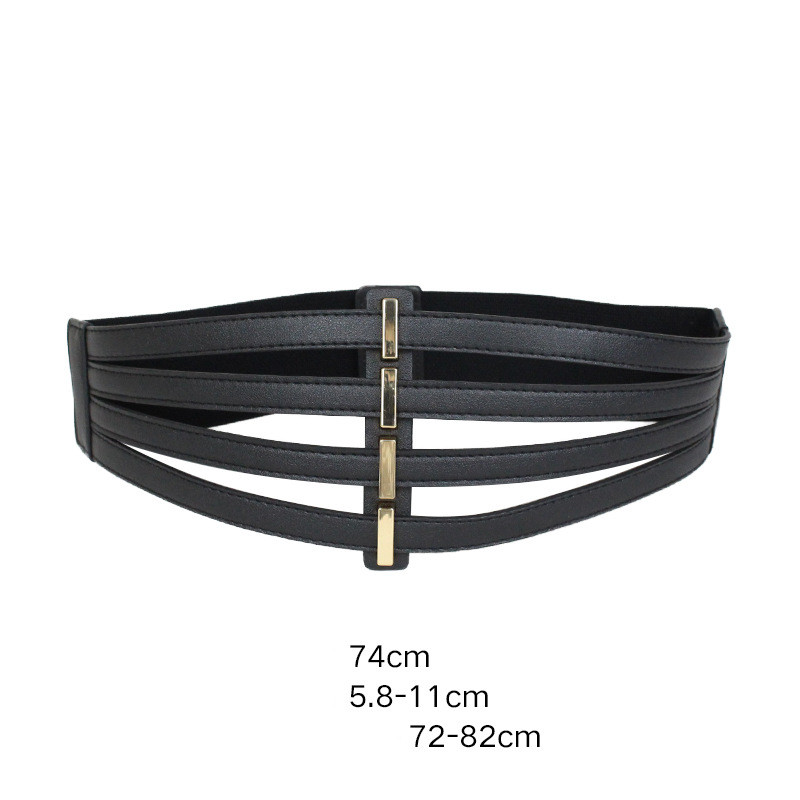 Fashion Solid Color Pu Leather Buckle WomenS Leather Belts 1 Piecepicture2