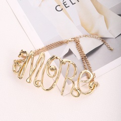Fashion Letter Alloy Plating Women'S Necklace 1 Piece