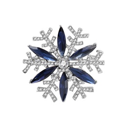 Elegant Snowflake Alloy Rhinestone WomenS Brooches 1 Piecepicture9