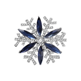 Elegant Snowflake Alloy Rhinestone WomenS Brooches 1 Piecepicture11