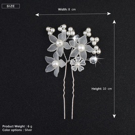 Alloy Fashion Flowers Hair accessories  white NHHS0228whitepicture2