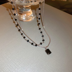 Fashion Square Copper Layered Necklaces 1 Piece