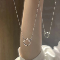 Simple Style Circle Alloy Women'S Necklace 1 Piece