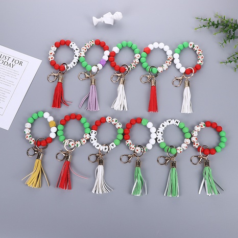 Fashion Santa Claus Letter Silica Gel Tassel Unisex Bracelets 1 Piece's discount tags