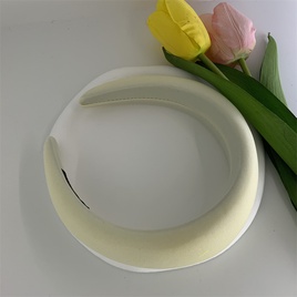 Simple Style Solid Color Sponge Hair Band 1 Piecepicture12
