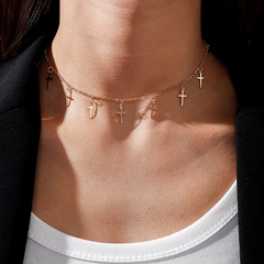 Fashion Cross Alloy Women'S Necklace 1 Piece