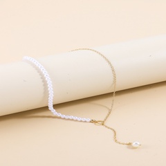 Elegant Geometric Imitation Pearl Alloy Women'S Necklace 1 Piece