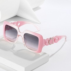 Fashion Color Block Pc Square Full Frame Women's Sunglasses