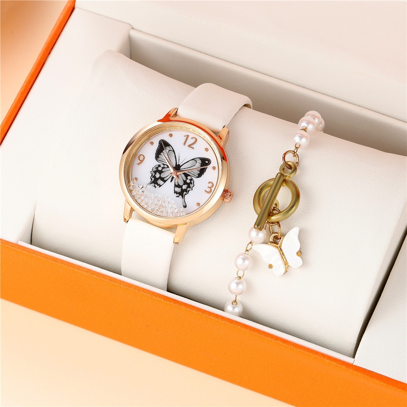 Fashion Butterfly Buckle Quartz Womens Watches