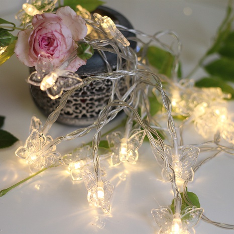Christmas Romantic Star Butterfly Elk Plastic Party String Lights 1 Set's discount tags