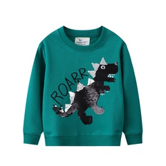 Fashion Letter Dinosaur Cotton Hoodies & Sweaters