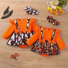 Halloween Fashion Pumpkin Cotton Baby Rompers