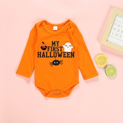 Halloween Fashion Letter Cotton Baby Rompers
