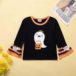 Halloween Fashion Stripe Polyester Girls Clothing Setspicture9