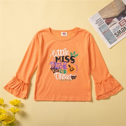 Halloween Fashion Letter Polyester Girls Clothing Setspicture8