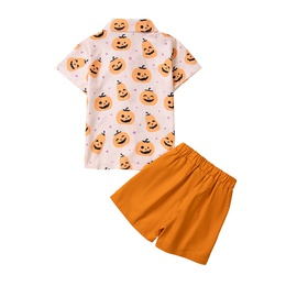 Halloween Fashion Pumpkin Polyester Boys Clothing Setspicture10
