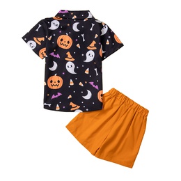 Halloween Fashion Pumpkin Polyester Boys Clothing Setspicture9