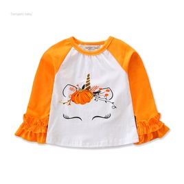 Halloween Fashion Letter Cotton Tshirts  Blousespicture34