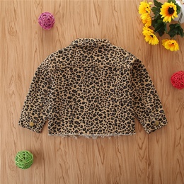 Fashion Leopard Polyester Girls Outerwearpicture11