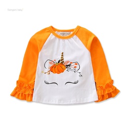 Halloween Fashion Letter Cotton Tshirts  Blousespicture9