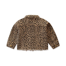 Fashion Leopard Polyester Girls Outerwearpicture12