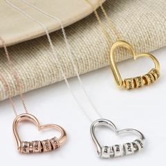 Simple Style Geometric Letter Heart Shape Alloy Women'S Necklace