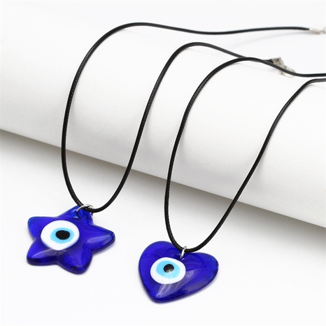 Fashion Devil'S Eye Glass Unisex Pendant Necklace 1 Piece's discount tags