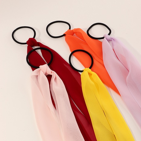 Cute Solid Color Cloth Hair Tie 1 Set's discount tags