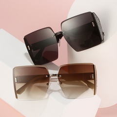 Fashion Solid Color Pc Square Frameless Women's Sunglasses