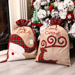 Christmas Cartoon Style Santa Claus Elk Cloth Party Gift Bags 1 Piece