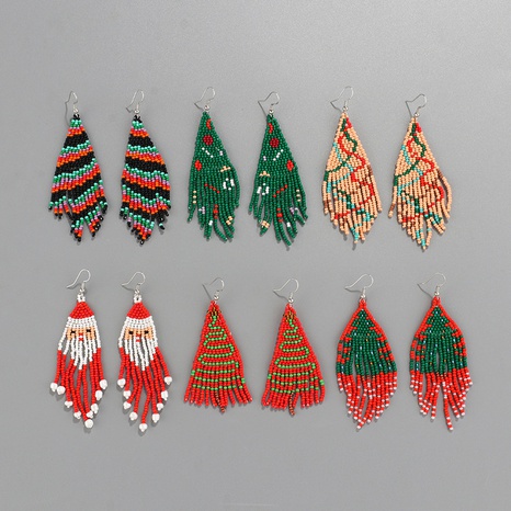Bohemian Geometric Beaded Handmade Women'S Drop Earrings 1 Pair's discount tags