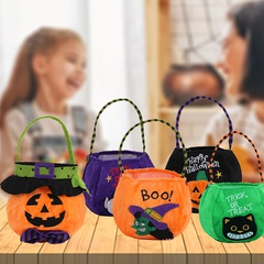 Halloween Pumpkin Cloth Party candy basket