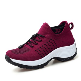 WomenS Casual Color Block Round Toe Sports Shoespicture33